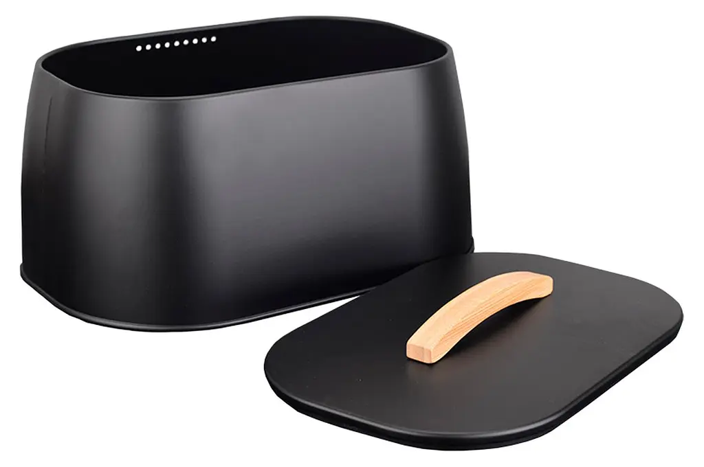 Хлібниця Maestro MR-1675-BLACK 355 x 240 x 165мм чорна - фото 2