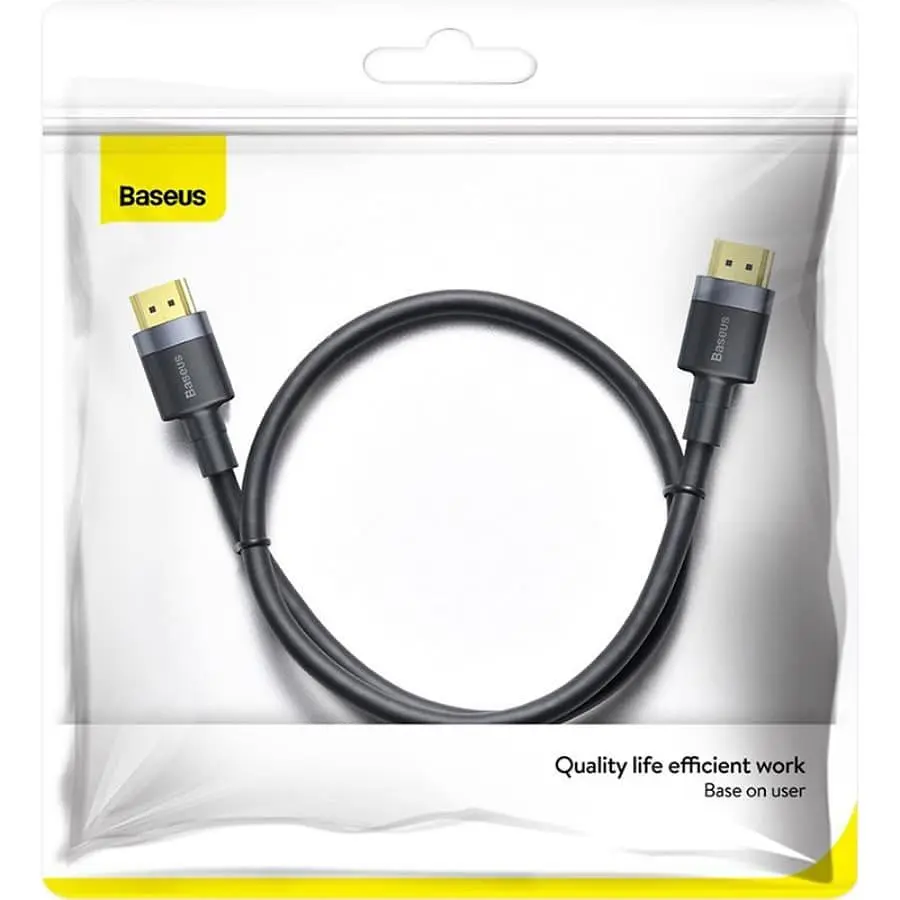 Кабель Baseus HDMI-HDMI V 2.0 1 м (CADKLF-E01) - фото 3