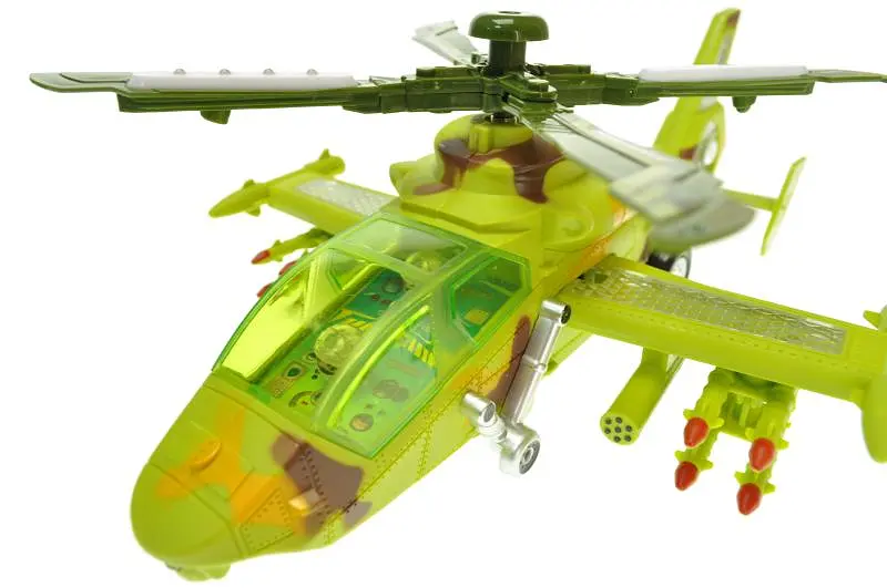 Іграшковий військовий вертоліт музичний світлозвукові ефекти Forest Helicopter 777-42 - фото 2