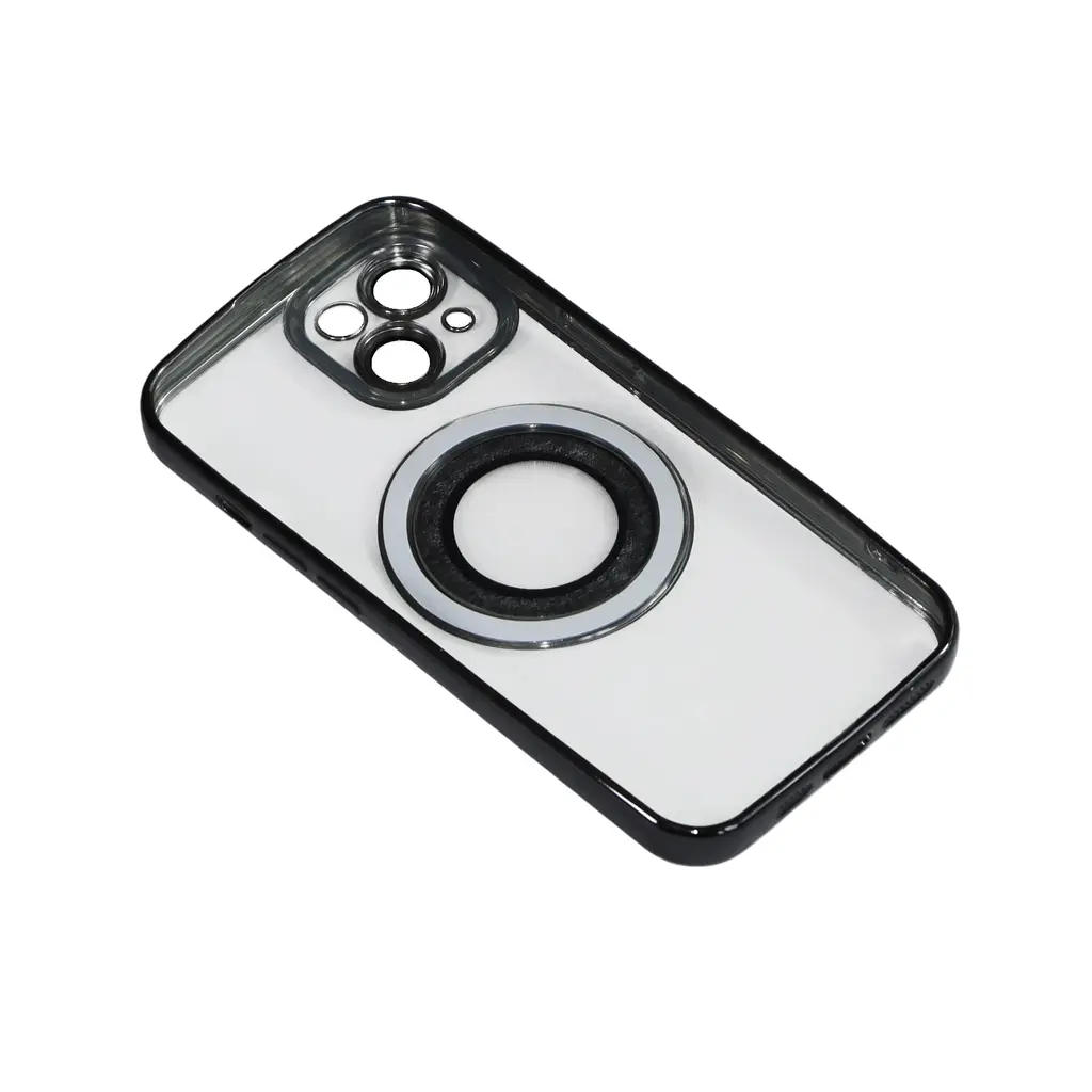 Магнітний чохол XON PhoneCase Magnetic для iPhone 13 Mini (PCMC1113000B 7959) Чорний/Прозорий - фото 2