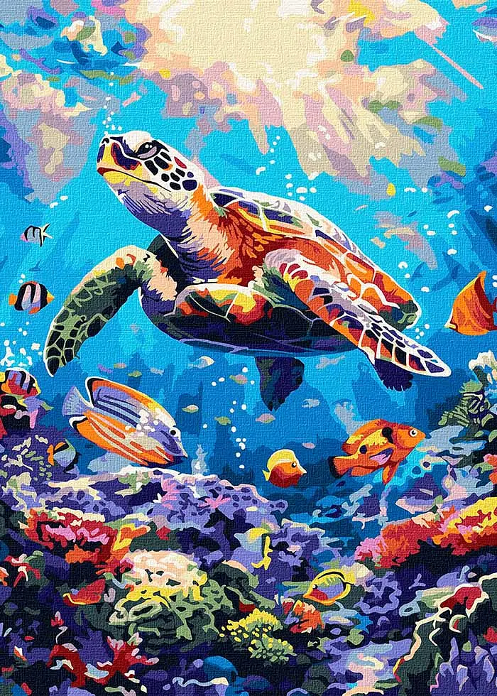 Картина по номерах 40х50 ІДЕЙКА Морський спокій (KHO6660)