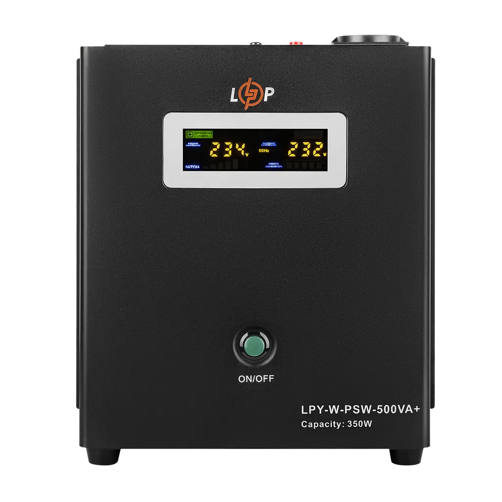 Комплект резервного питания для котла LP (LogicPower) ИБП + гелевая батарея (UPS W500VA + АКБ GL 780W) - фото 3