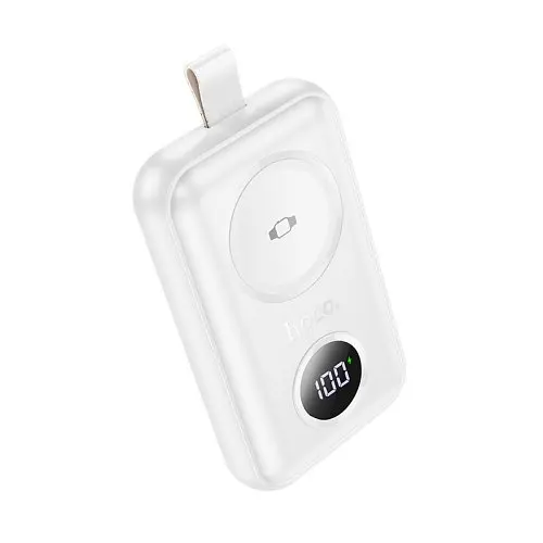 УМБ Hoco J137 Power bank with iWatch charger 2500mAh белый - фото 5