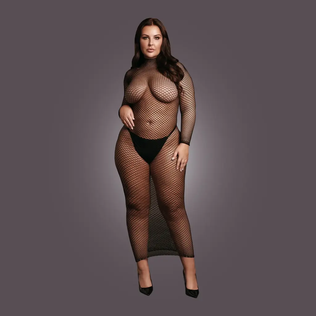 Платье с длинными рукавами Le Désir, Plus Size (черный) - фото 3