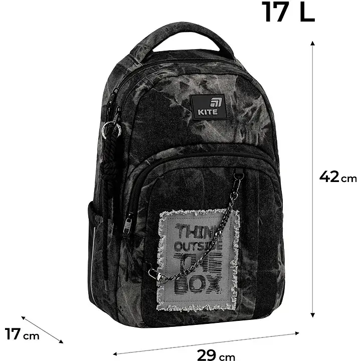 Рюкзак для старшої школи Kite Education teens 2578M Denim Core - фото 10