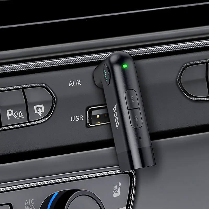 Bluetooth FM Трансмітер Hoco E53 Dawn Sound, бездротовий Чорний - фото 7