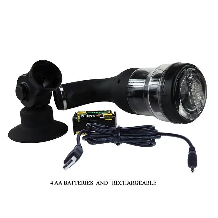 Мастурбатор Baile Rotation Lover USB (чорний) - фото 6