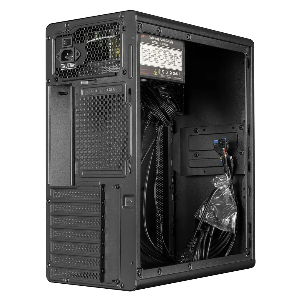 Корпус Prologix E127 500W Чорний - фото 4
