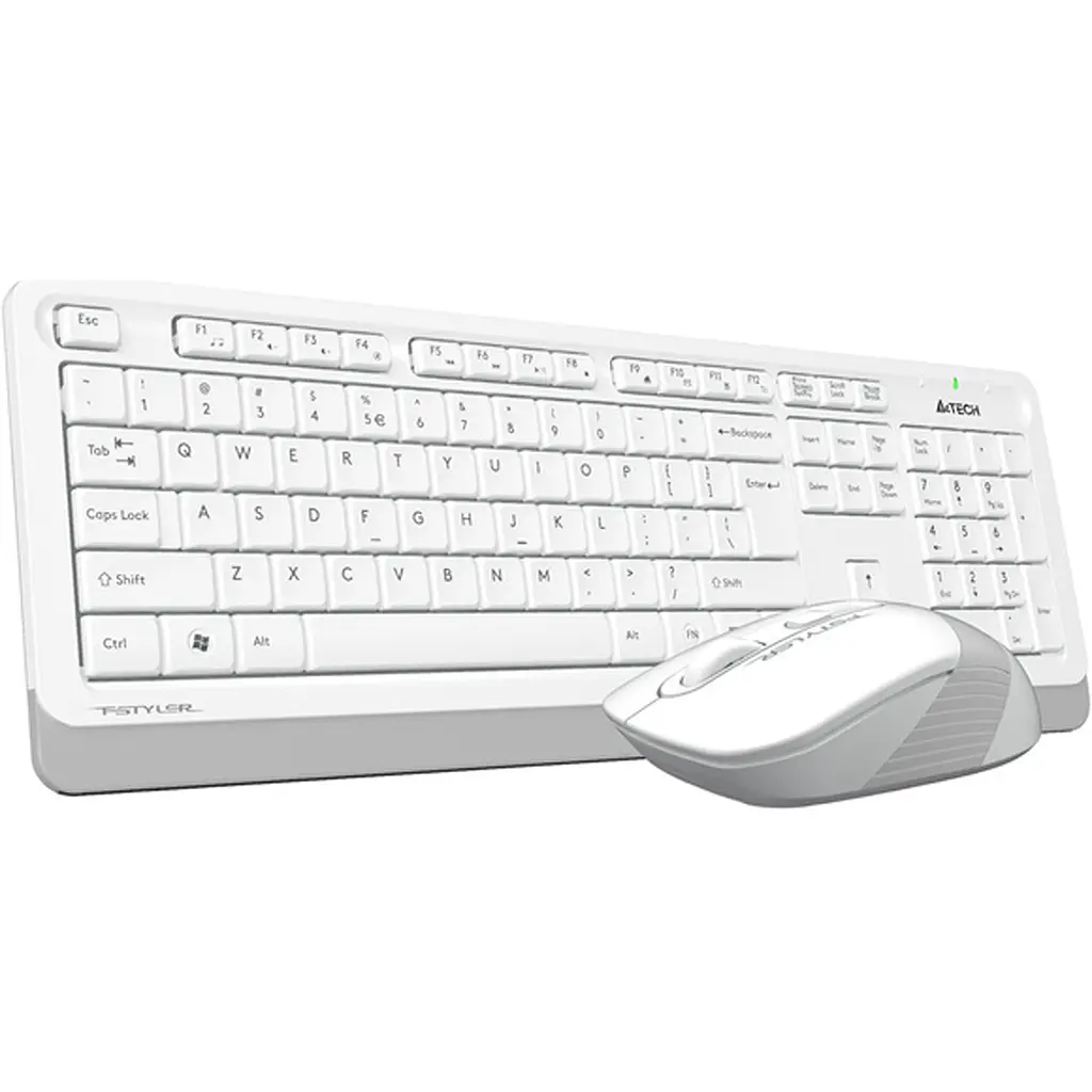 Комплект клавіатура + миша A4Tech Fstyler FG1010 White/Gray [114625] - фото 3