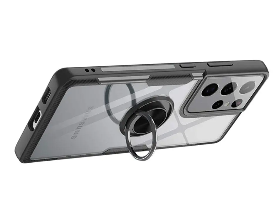 Чохол Primolux Ring Magnetic Stand для Samsung Galaxy S21 Ultra (SMG998 / G9980) Black - фото 3