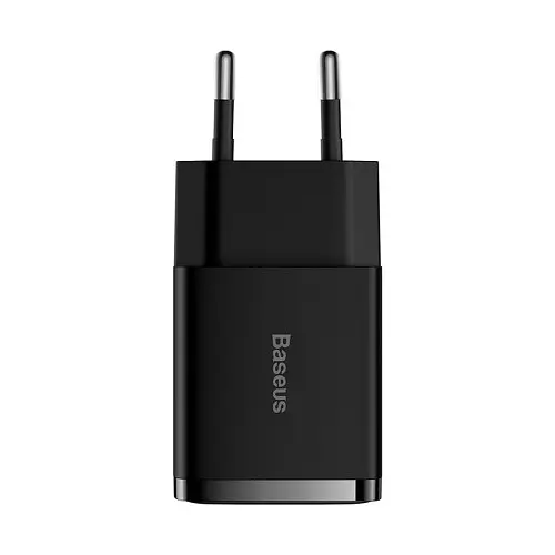 Сітчасте зарядне пристрій Baseus Compact Charger 2U 10.5W EU чорний CCXJ010201 - фото 3