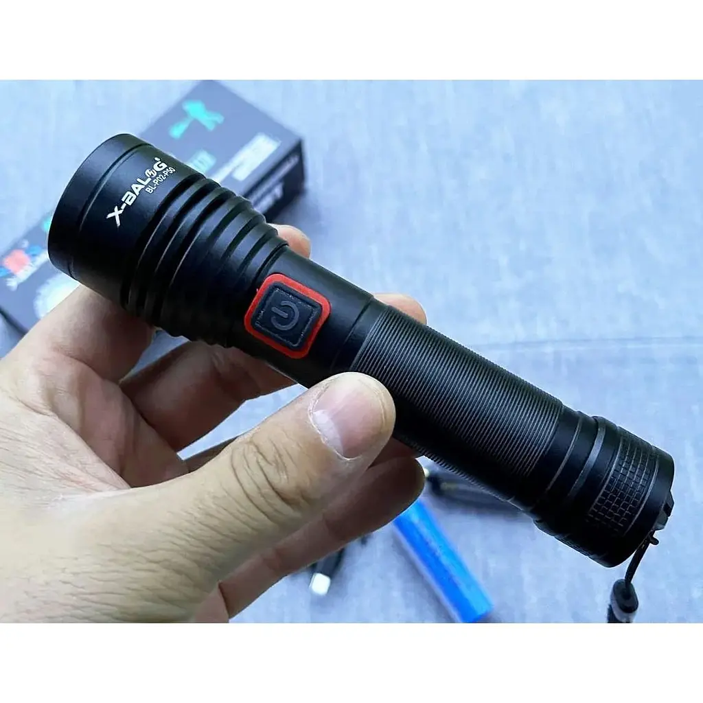 Ліхтар ручний X-Balog BL-P02-P50 акумуляторний 18650 Zoom P50 Type-C - фото 4