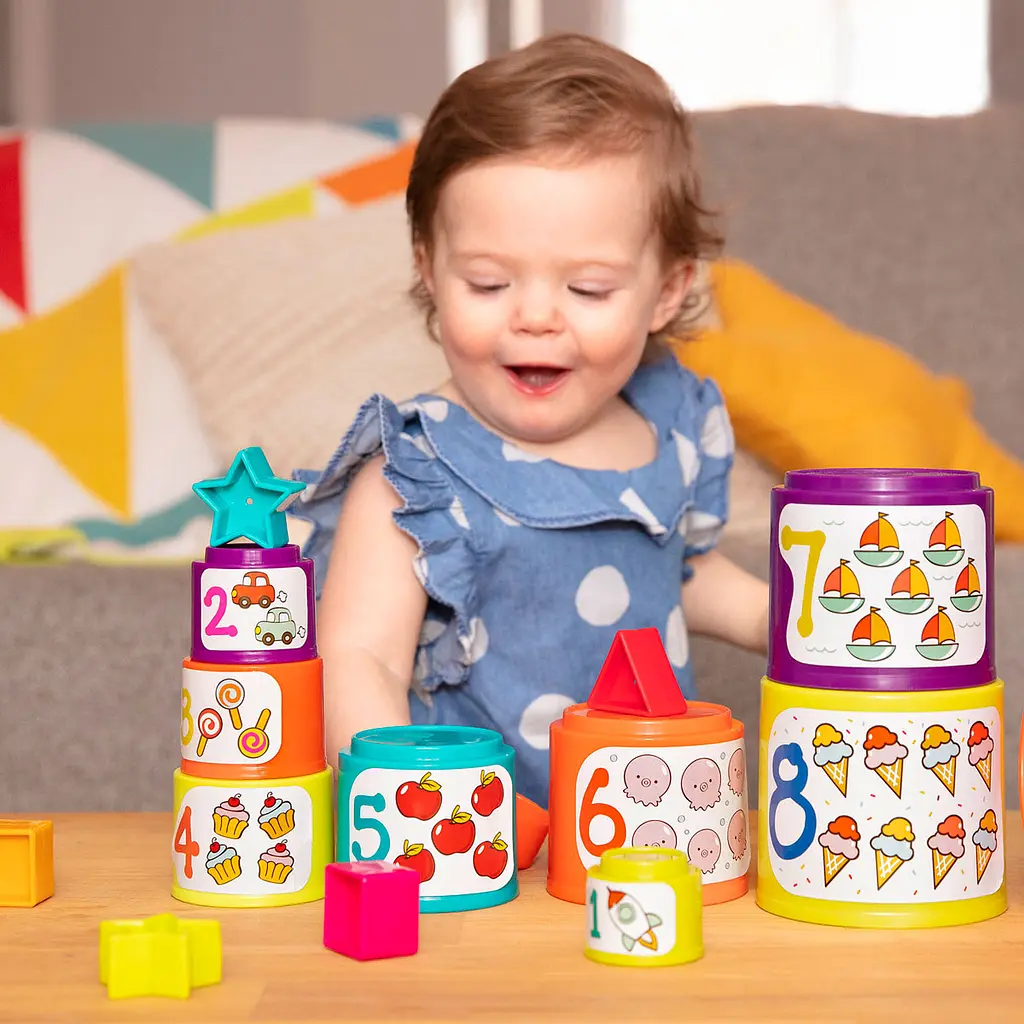 Игровой набор Battat Сортер-пирамидка 2 в 1 (BT2529Z) - фото 9