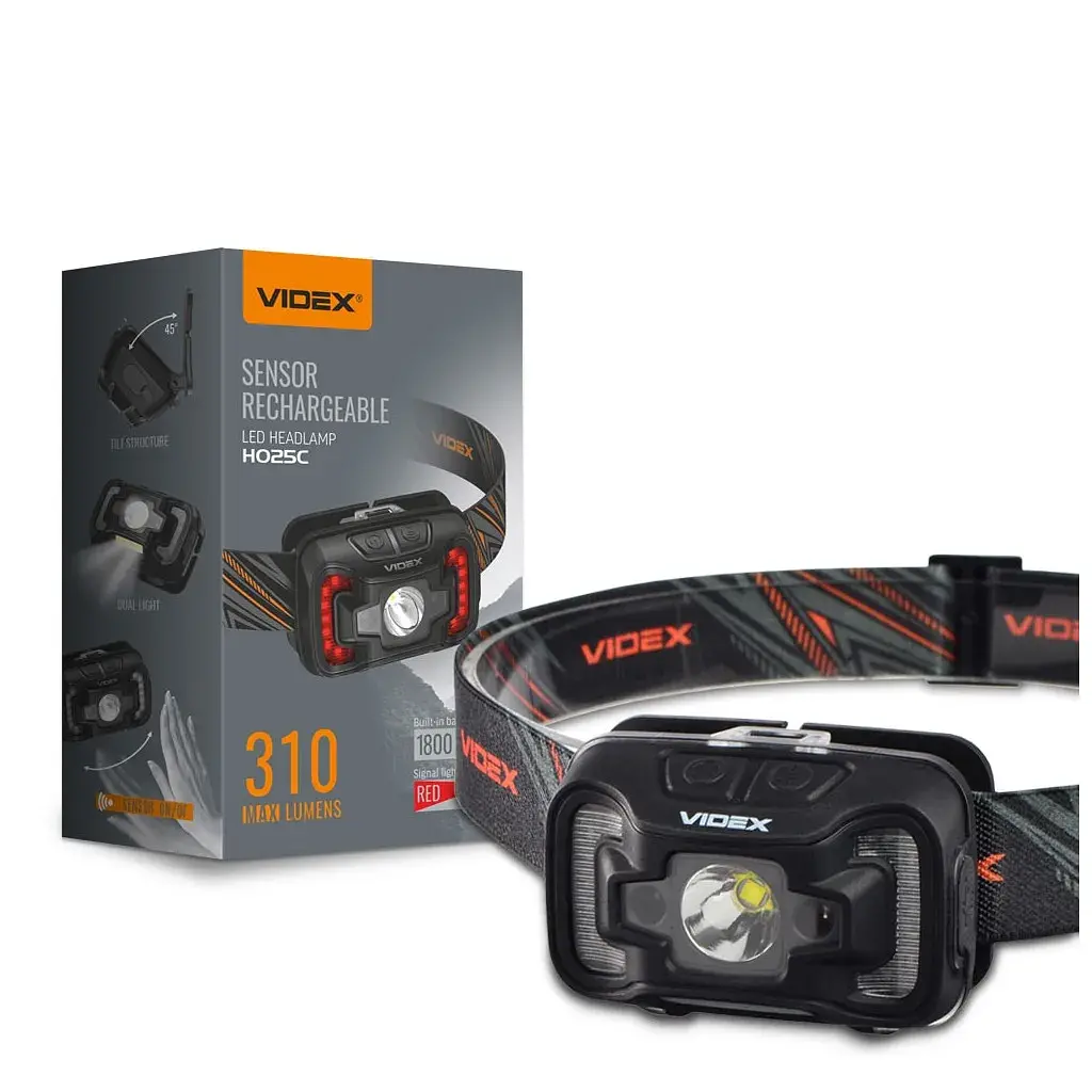 Налобний ліхтар Videx VLF-H025C 310Lm 5000K