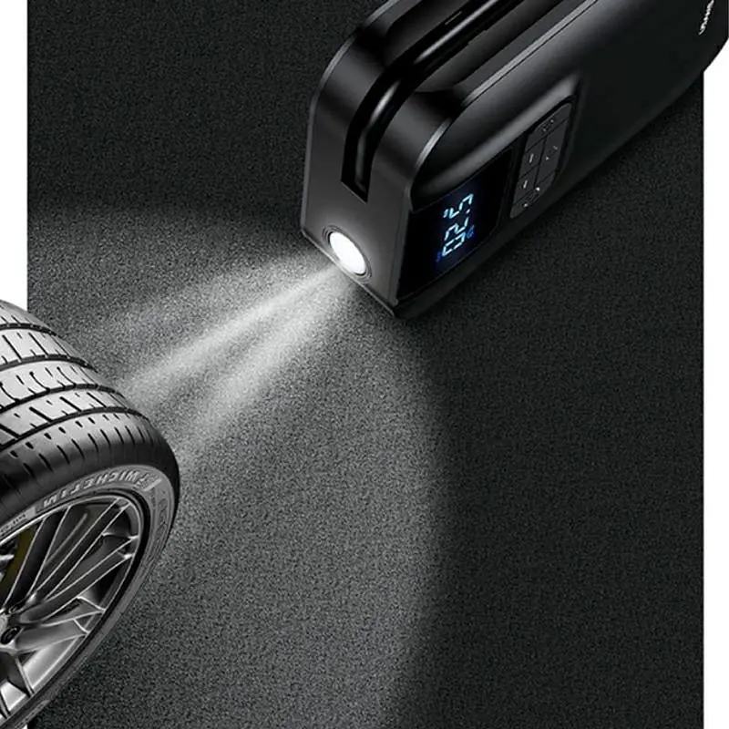 Портативний насос Usams US-ZB215 Mini Car Air Pump Black - фото 7