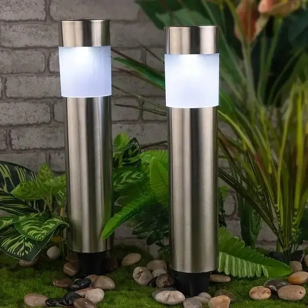 Комплект 2 шт садових світильників на сонячній батареї Solar Garden 5 Light вуличний ліхтар 37см - фото 6