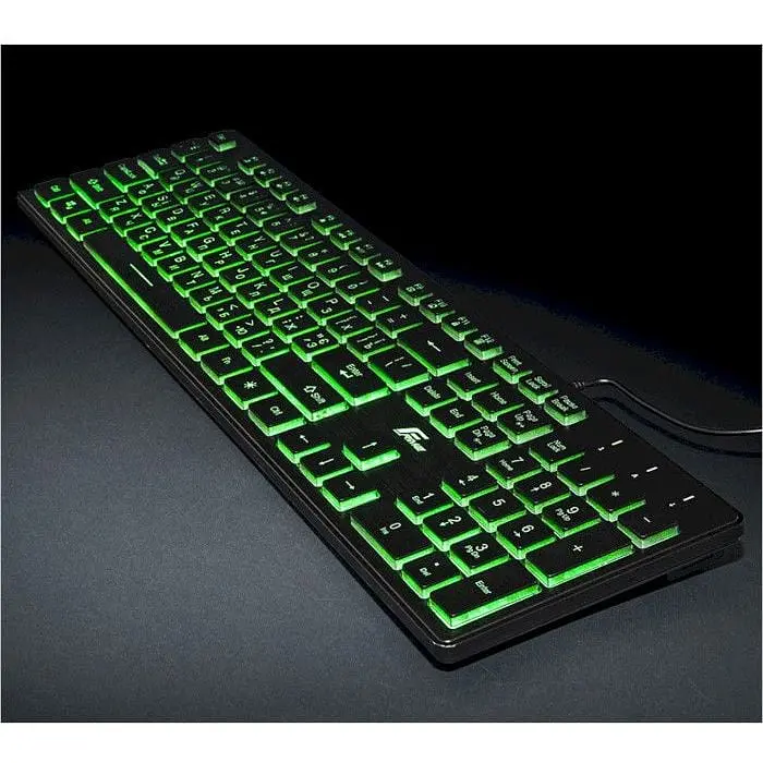 Клавіатура дротова Frime Moonfox 3Color Black USB (FLK18210) - фото 3