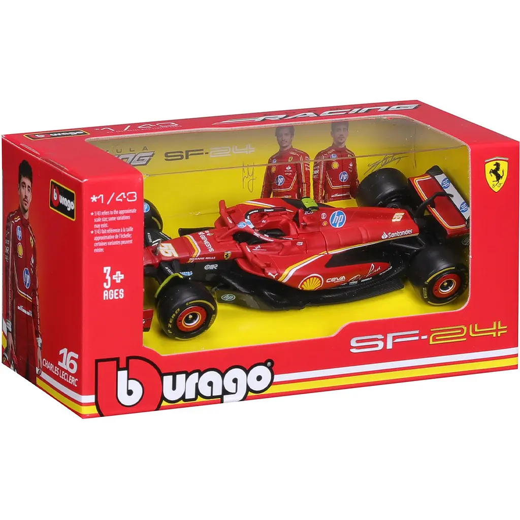 Автомодель Bburago Ferrari Racing SF-24, 1:43 в ассортименте (18-36844) - фото 9