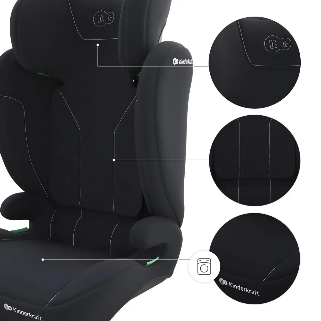 Автокрісло Kinderkraft i-Spark 2 Plus i-Size Black (KCISPA02BLKPL00) - фото 5