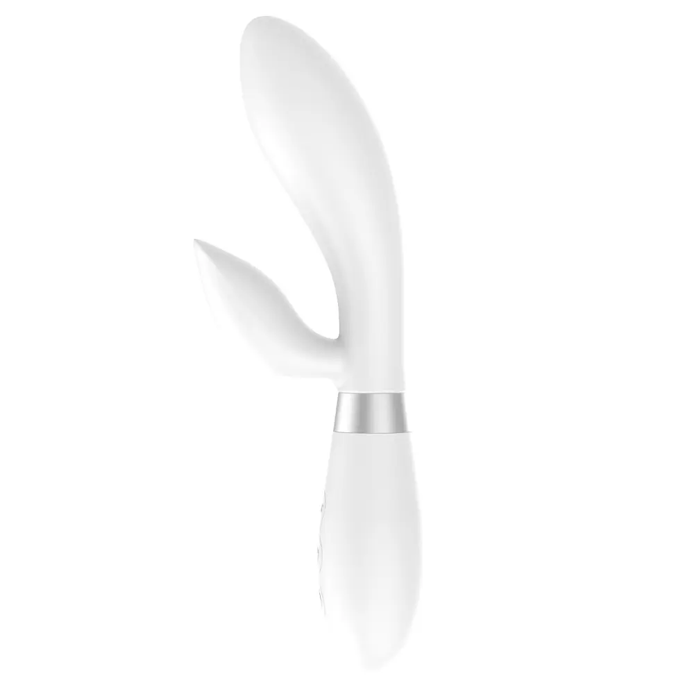 Вибратор-кролик Indeep Malena 21.5 см белый - фото 2