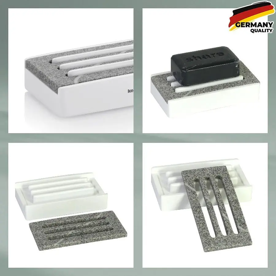 Мильниця Kela Cube 12х7х3 см біла (23691) - фото 3