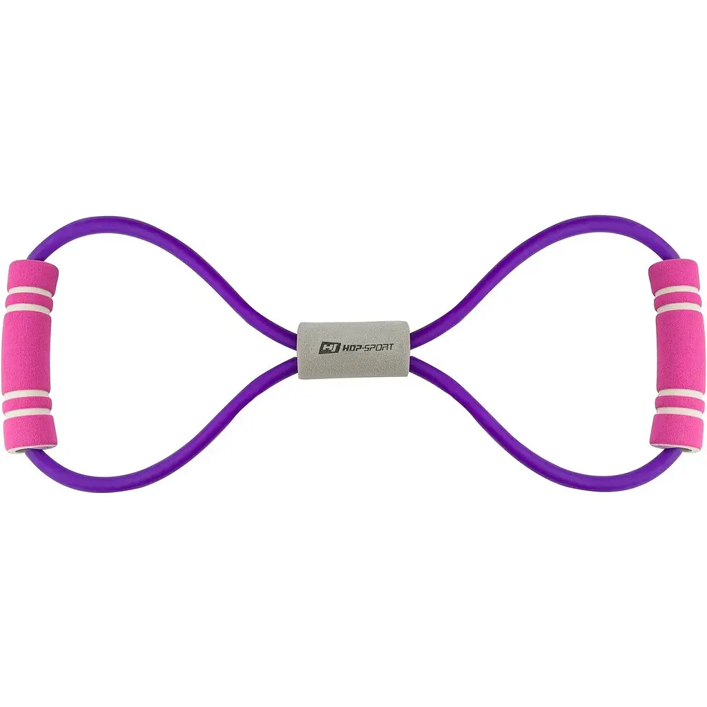 Эспандер резиновый Hop-Sport HS-L042YG с ручками фиолетовый - фото 2