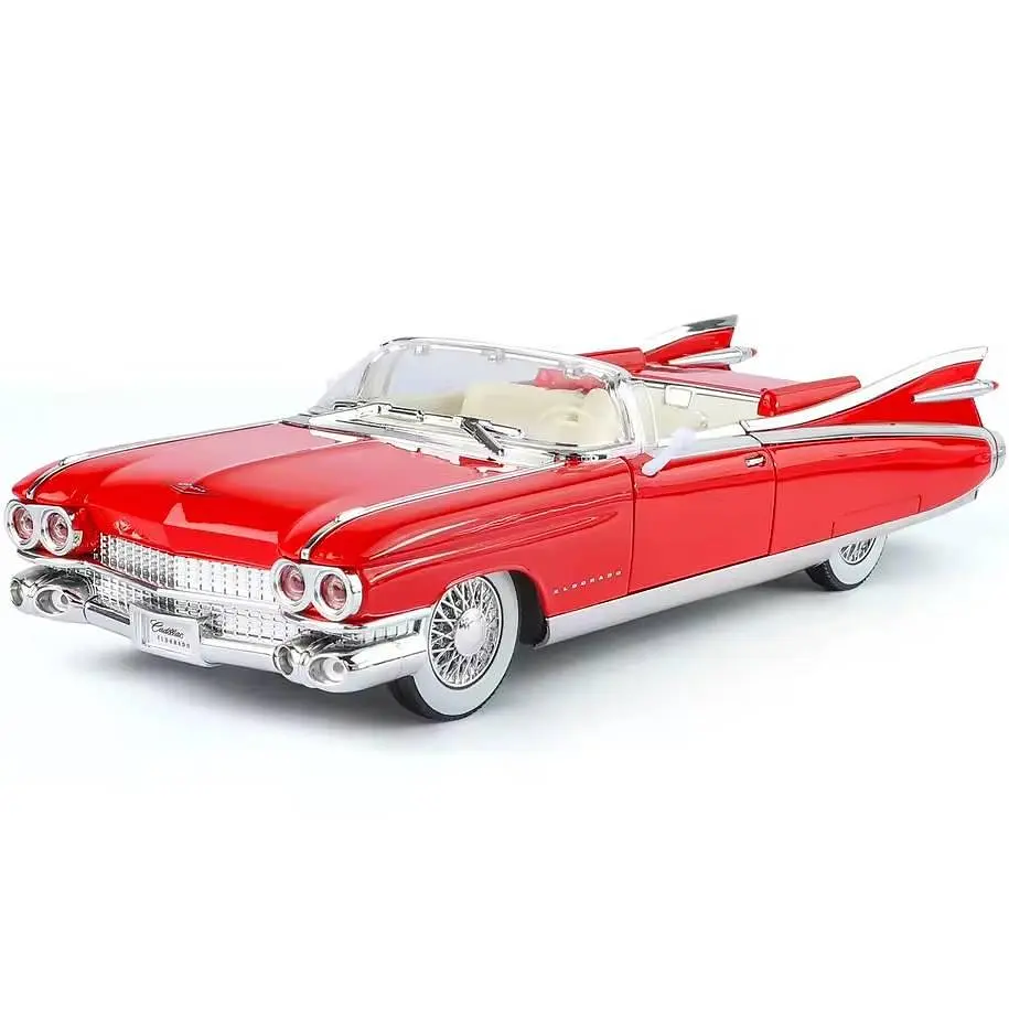 Колекційна металева модель автомобіля АвтоЕксперт Cadillac Eldorado Biarritz 1959 року з інерцією, світлом та звуком 1:24 - фото 5