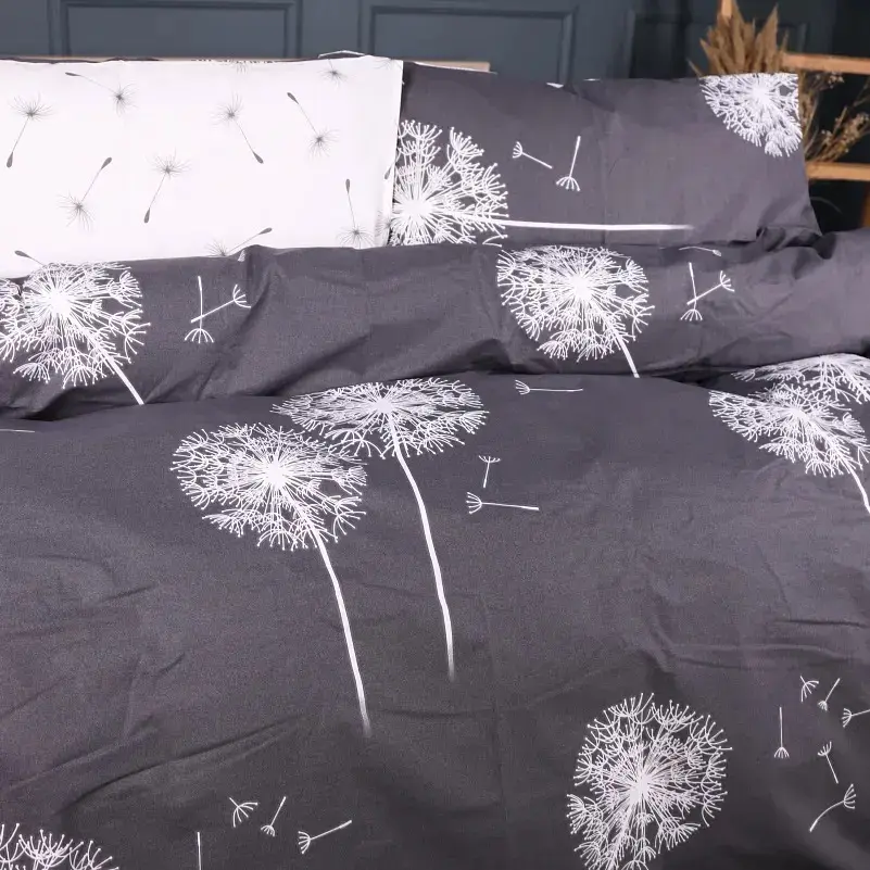 Пододеяльник MirSon Silver Dandelion Ranforce Elite 175х210 см (2200013010395) - фото 2