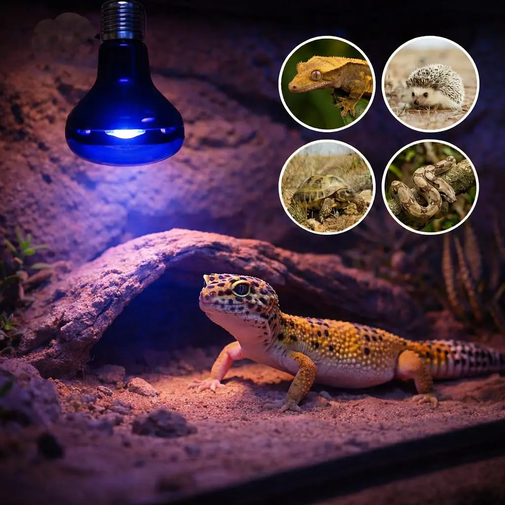 Лампа нічна синя Terra Night Heat Blue, 60W Happet, (BP01) - фото 4