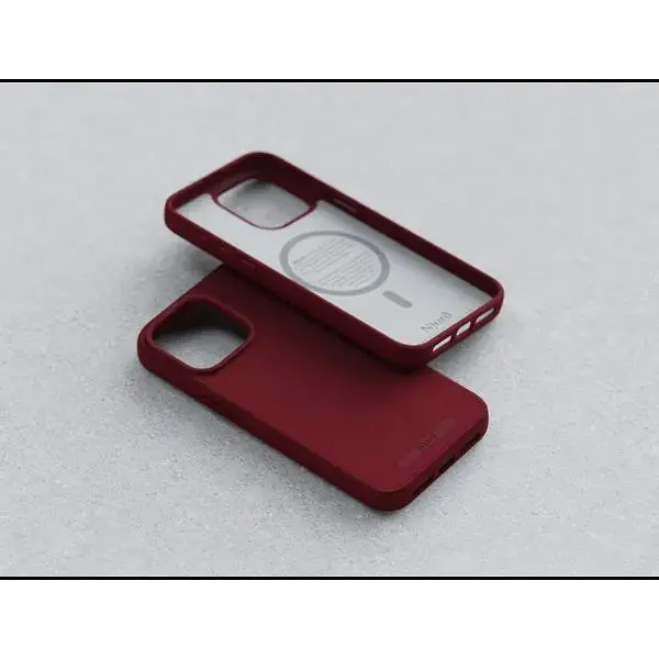 Чехол-накладка Njord Suede MagSafe Case Red для iPhone 15 Pro (NA53SU11) - фото 6