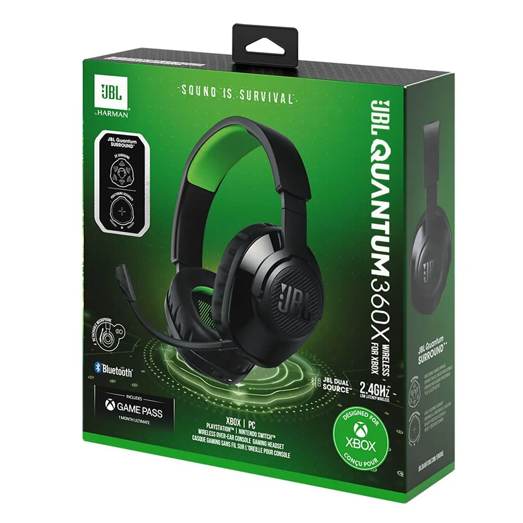 Навушники JBL Quantum 360X Wireless for Xbox Black (JBLQ360XWLBLKGRN) - фото 9