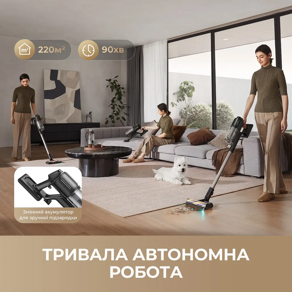 Беспроводной пылесос Dreame R20 Ultra AquaCycle - фото 10