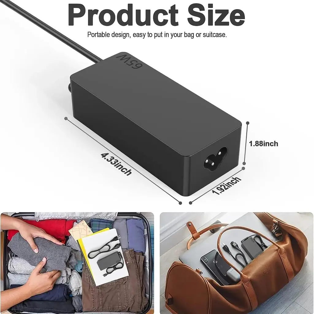 Заміна зарядного пристрою Lenovo 65W USB C; сумісний з Lenovo ThinkPad T480s T580s T490 E480 E580 Chromebook C330 S330 100e 300e - фото 2