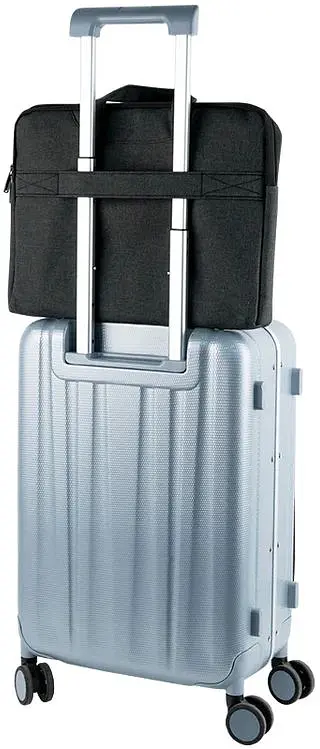 Сумка для документов текстильная Axent А4 1 отделение темно-серая (1632-02-A) - фото 7