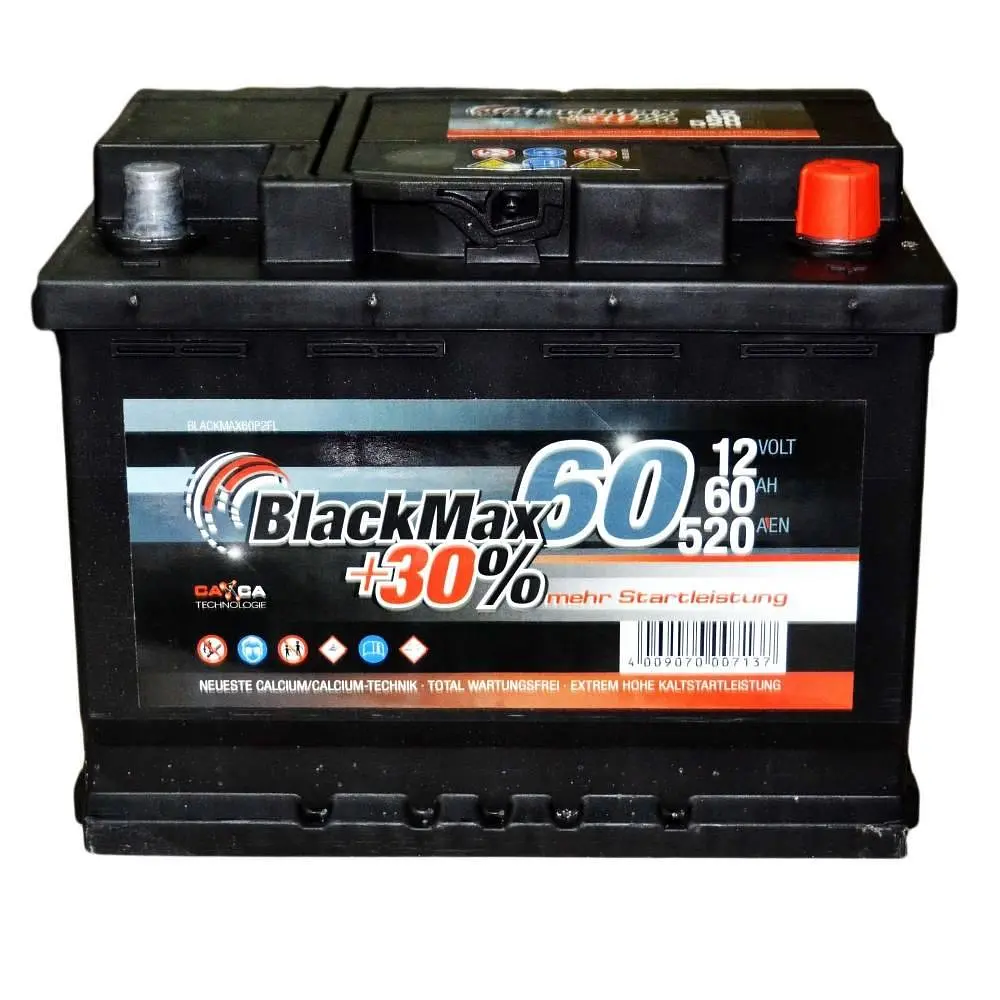 Автомобільний акумулятор BlackMax 6СТ-60Ah АзЕ 520A (EN) B4005