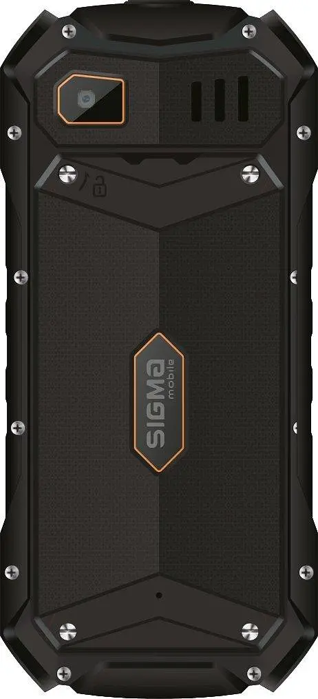 Телефон защищен кнопочный Sigma mobile X-treme PV68 черно-оранжевый - фото 5