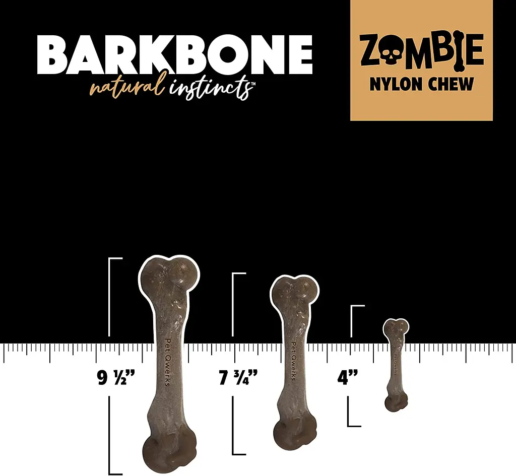 Жувальна кістка для собак Pet Qwerks Zombie BarkBone Natural Instincts Real Bacon с ароматом бекону - фото 5