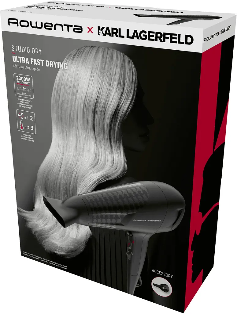 Фен Rowenta Studio Dry x Karl Lagerfeld CV581LF0 черный - фото 4