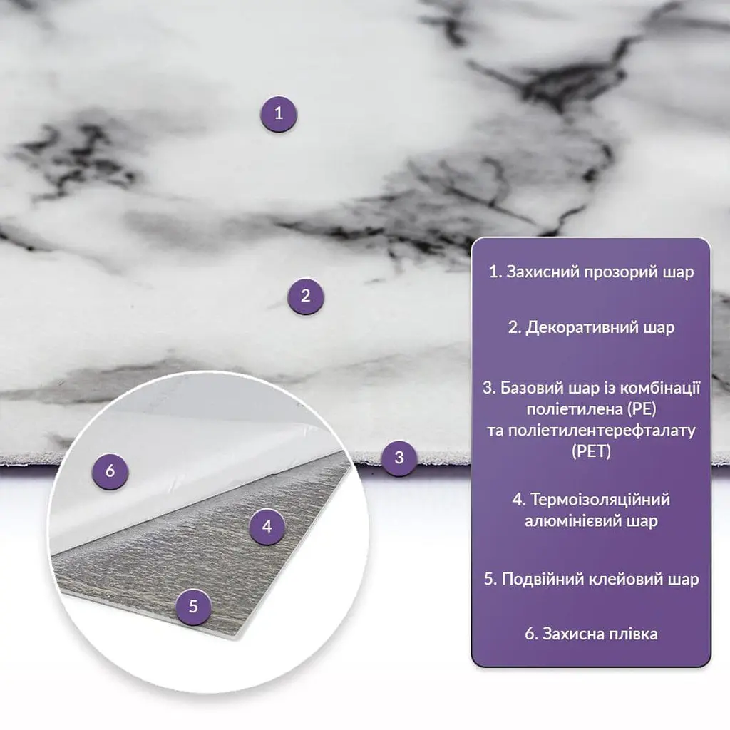 Самоклеюча стінова PET плитка Sticker Wall 600х300х2мм SW-00002333 - фото 2