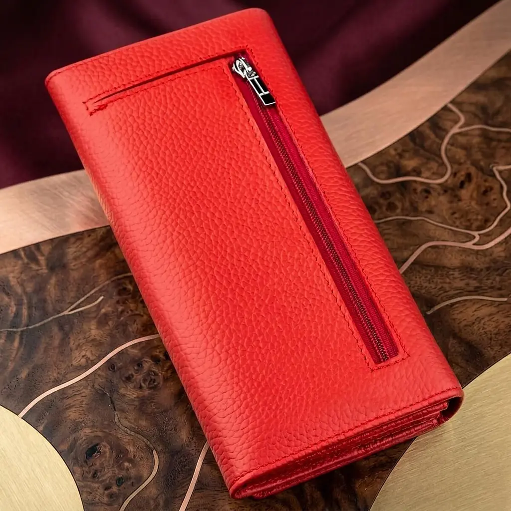 Дивовижний жіночий гаманець ST Leather 18858 червоний - фото 3