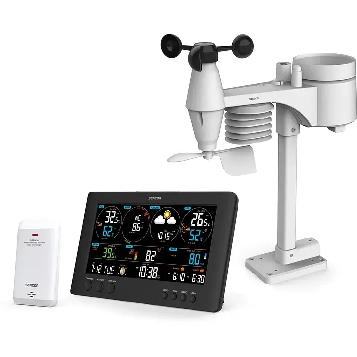 Метеостанція Sencor чорна (SWS12500WIFI) - фото 7