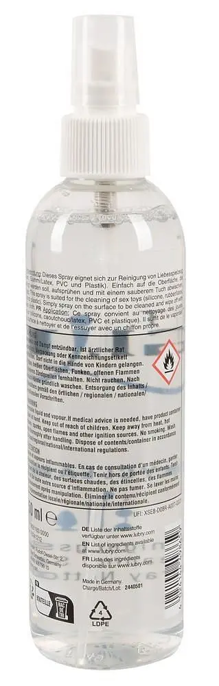 Очищувач для секс-іграшок Just Glide Toycleaner, 250 мл - фото 3