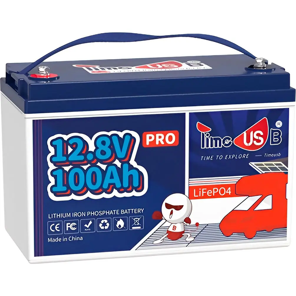 Акумулятор Timeusb Pro LiFePO4 12V (12.8V/100Ah/1280Wh) (Timeusb-12.8V100Ah-Pro) [111280] - фото 2