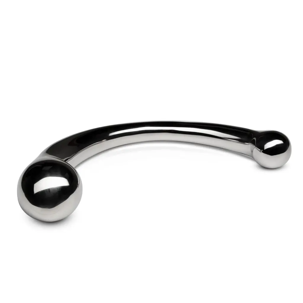 Металевий ділдо Sinner Gear Unbendable The Curvey G-Spot Metal Dildo, 27х2.5 см - фото 2