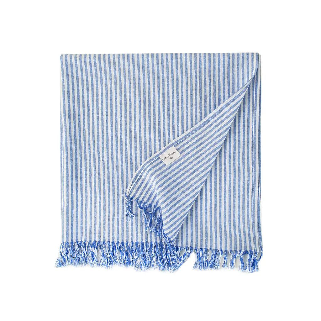 Рушник Lotus Home Pestemal - Argosa stripe 85x175 blue синій - фото 2