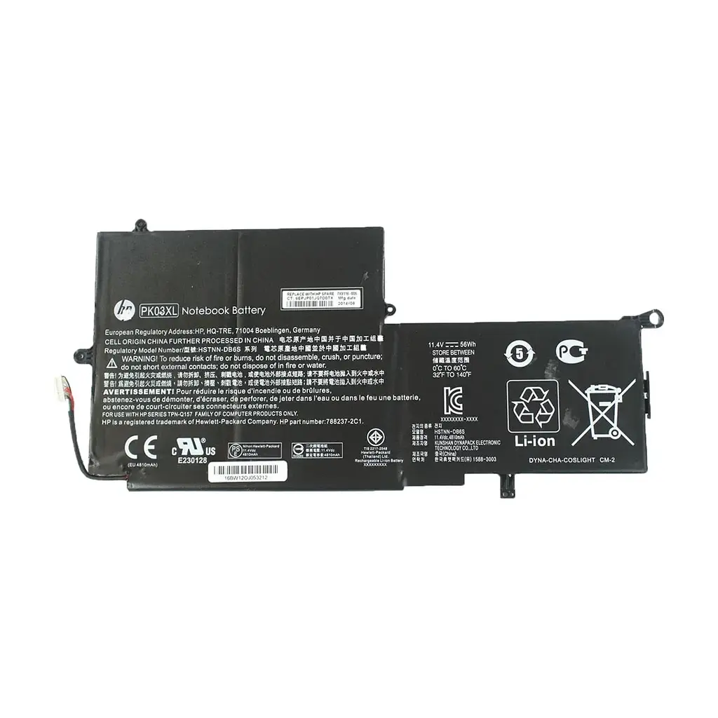 Акумулятор до ноутбука HP Spectre x360 13-4100 PK03XL, 4800mAh (55Wh), 3cell, 11.4V, Li-ion AlSoft (A71014)