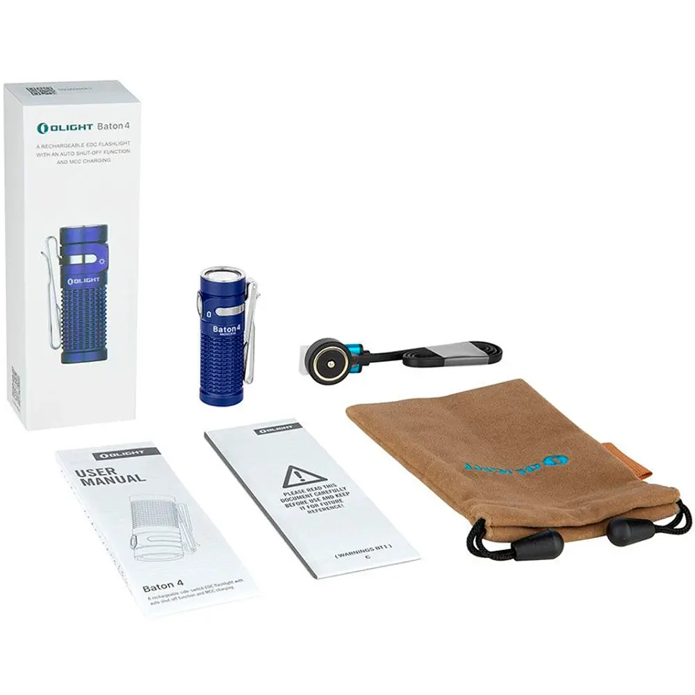 Ліхтар Olight Baton 4 Regal Blue - фото 7