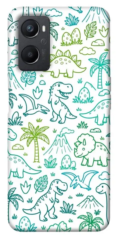 TPU чохол Demsky Dino pattern для Oppo A96