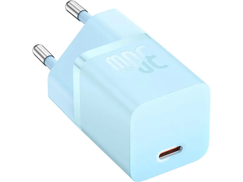 Мережевий зарядний пристрій BASEUS GaN5 Fast Charger (mini) 1C 30 W Blue (CCGN070603) - фото 2