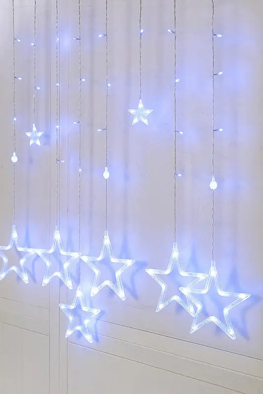 Гірлянда Xmas STAR CURTAIN 12 BlueЗіркиXPRO3M*80CM*50CM (47678-8112_223) - фото 2